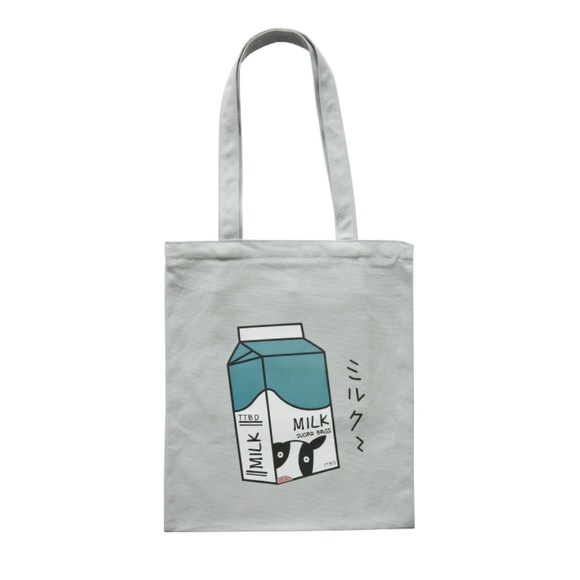 Quirky Milk Carton Summer Tote Bag - Picture 1 of 6